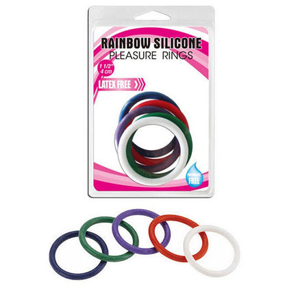 Rubber Cock Ring 5 Colour Set