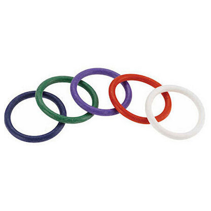 Rubber Cock Ring 5 Colour Set